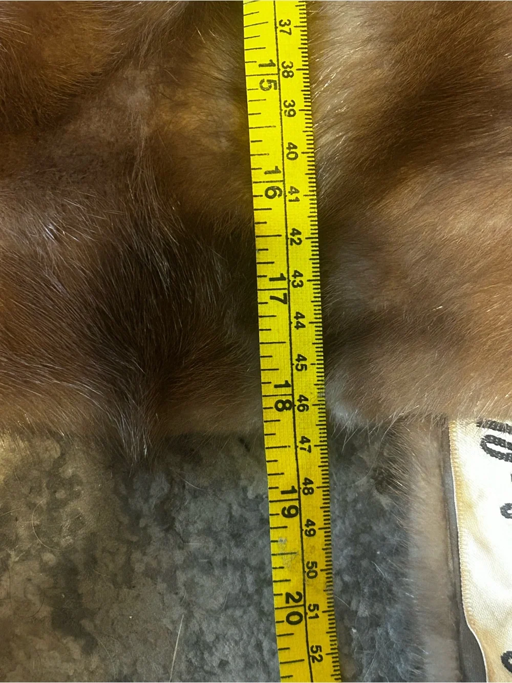 Vintage Schiaparelli Paris Hochschild Kohn Brown Fur Cape Stole Wrap